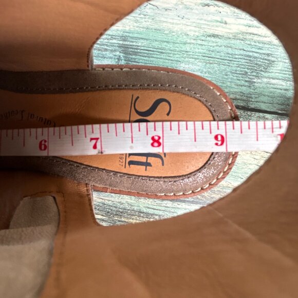 Sofft Slingback Sandal Womens 6M Gray Leather Dress Work Comfort Zip Up Open Toe - Picture 7 of 10